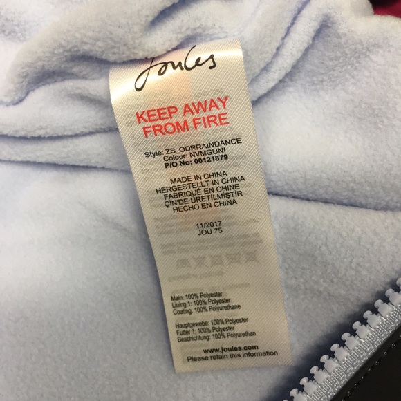 joules raindance unicorn coat